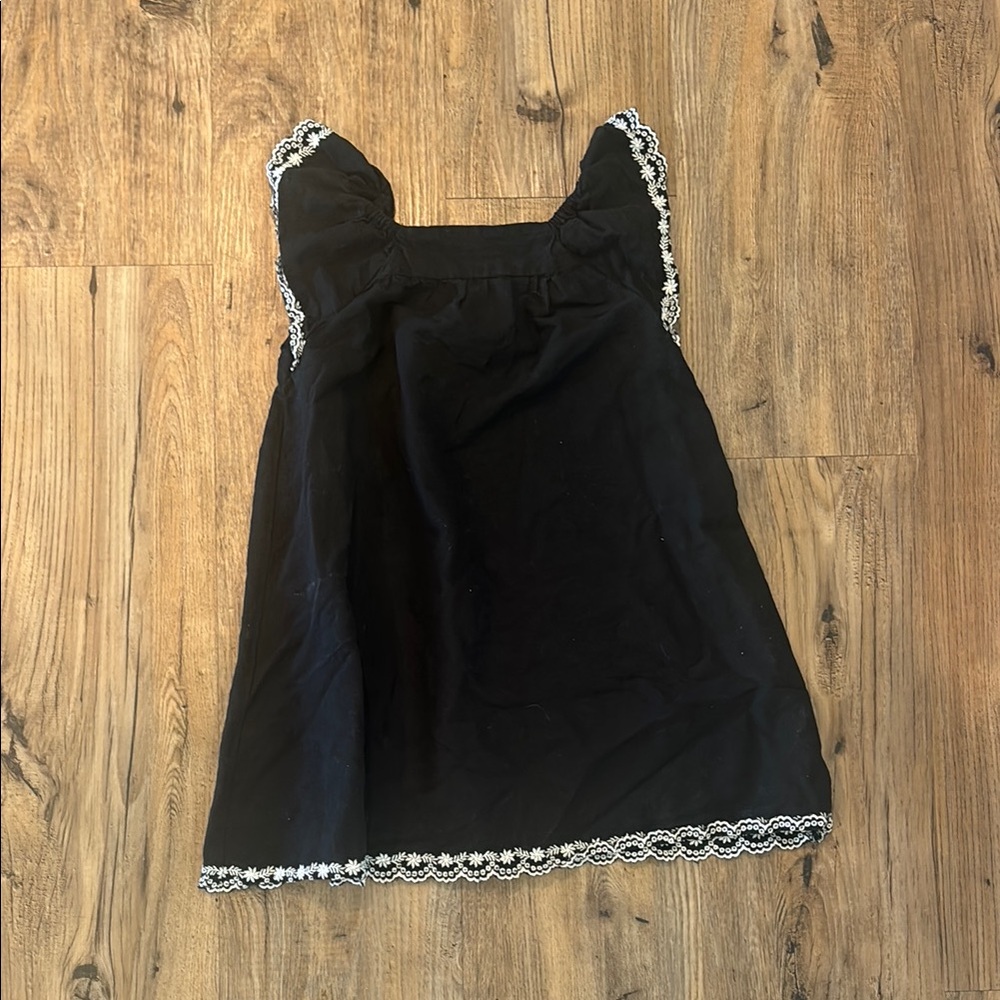 Old Navy Black Dress with White Trim